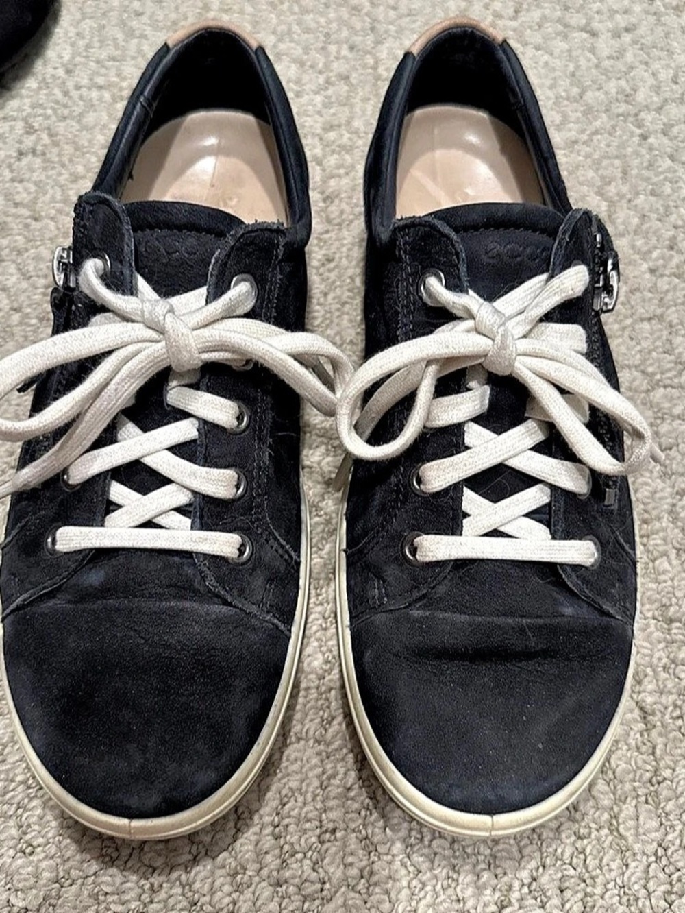ECCO Soft Side Zip Sneaker Black Casual Sneakers